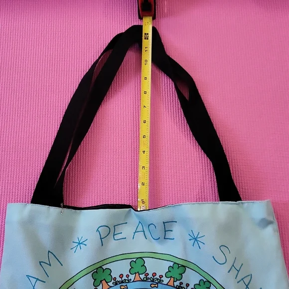 ✌️ ☮️ Peace Tote bag NWOT - Picture 3 of 3